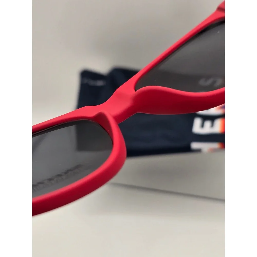 Skechers Sunglasses Kids Red Black SEA9081 UV Protection Wayfarer - New